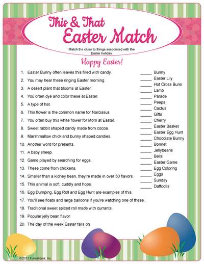 Easter Games and Activities for Adults