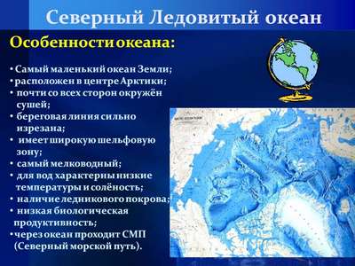 Географические особенности Северного Ледовитого океана — краткое описание