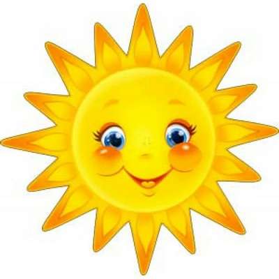 Цветные картинки веселого солнца с лучиками для детей
