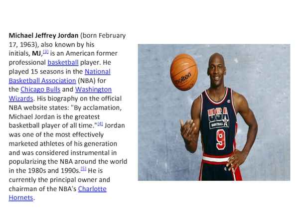 Майкл Джордан (Michael Jordan) краткая биография баскетболиста
