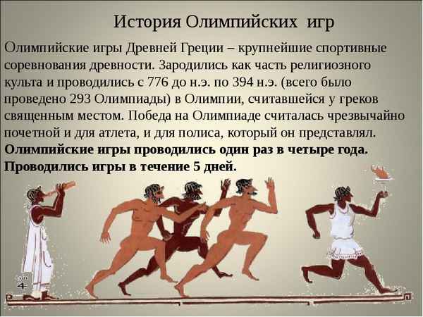 Олимпийские игры в древности в Греции (5 класс, история)